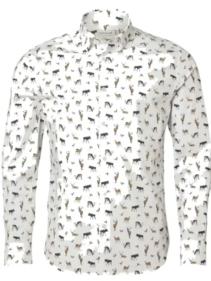 Begrenztes Angebot Chevalier Hemd Danson Contemporary Fit, Royal Family Print, G L(41-42)